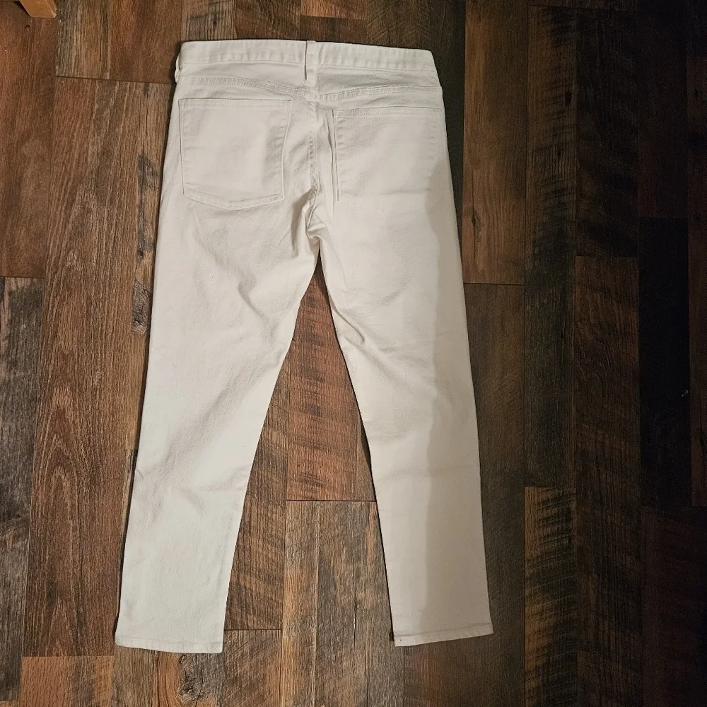 J. Crew White Toothpick Stretch Jeans Size 31